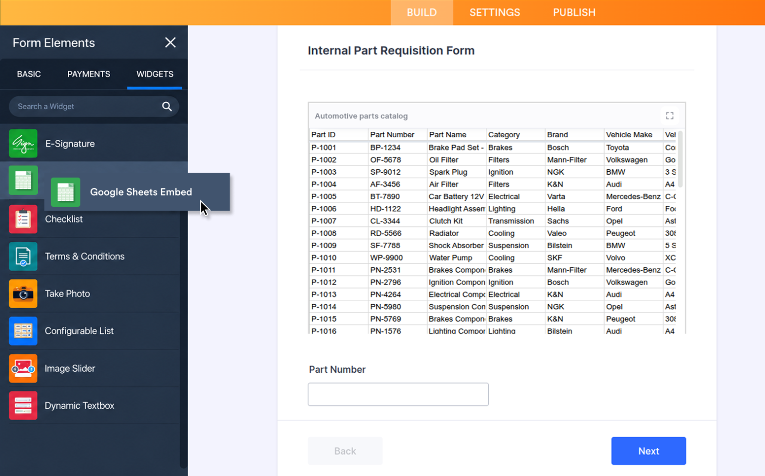 Google Sheets Embed Screenshot 2