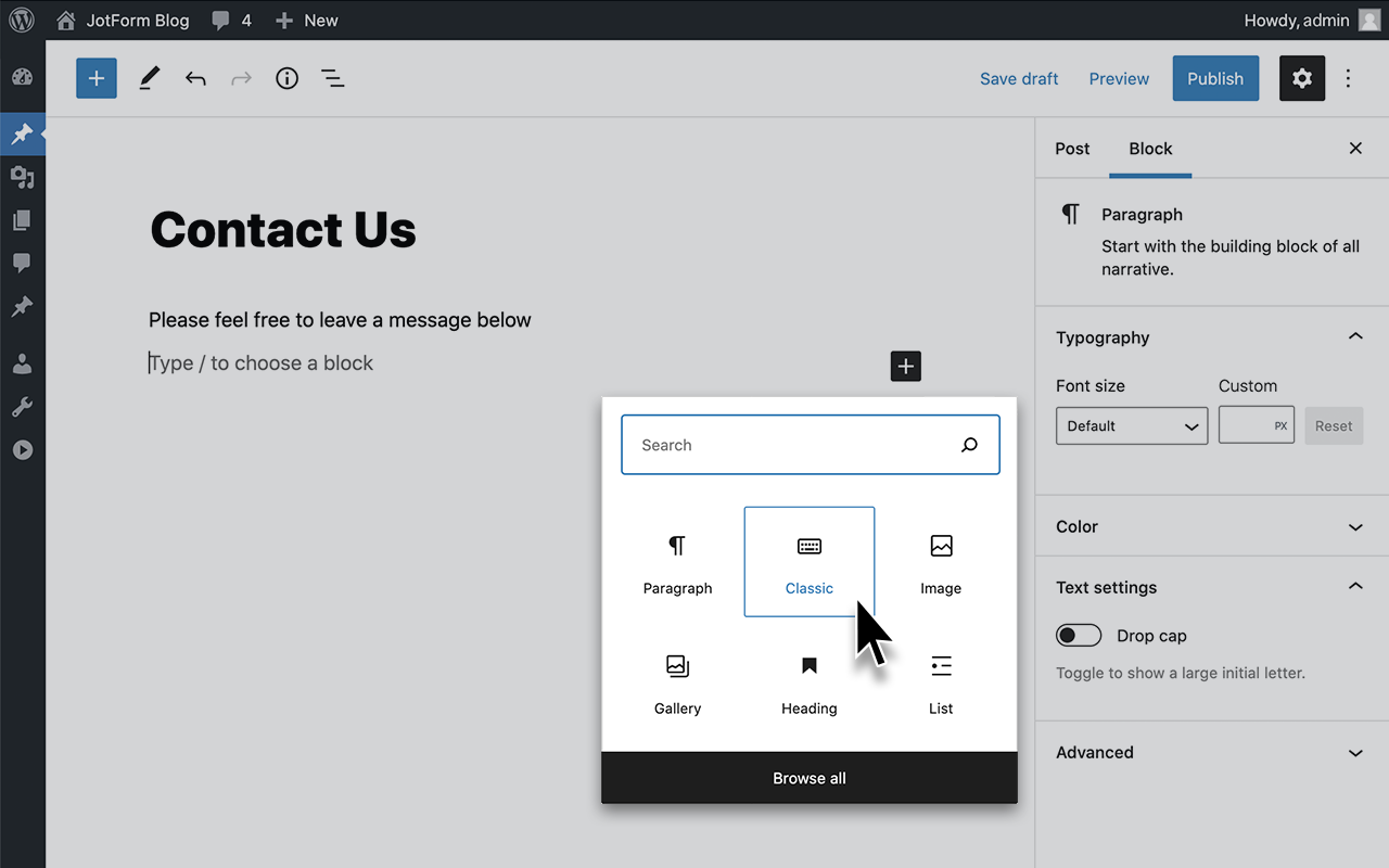 Wordpress Embed Form Screenshot 5