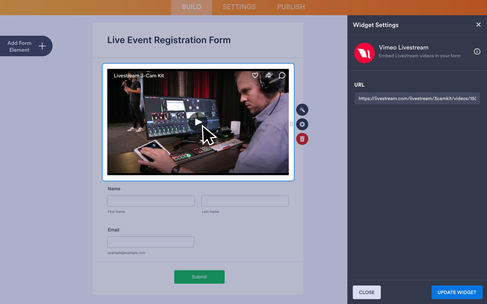 Vimeo Livestream Screenshot 3