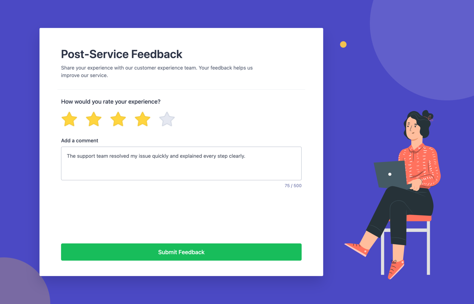 Star Rating Comment Screenshot 1