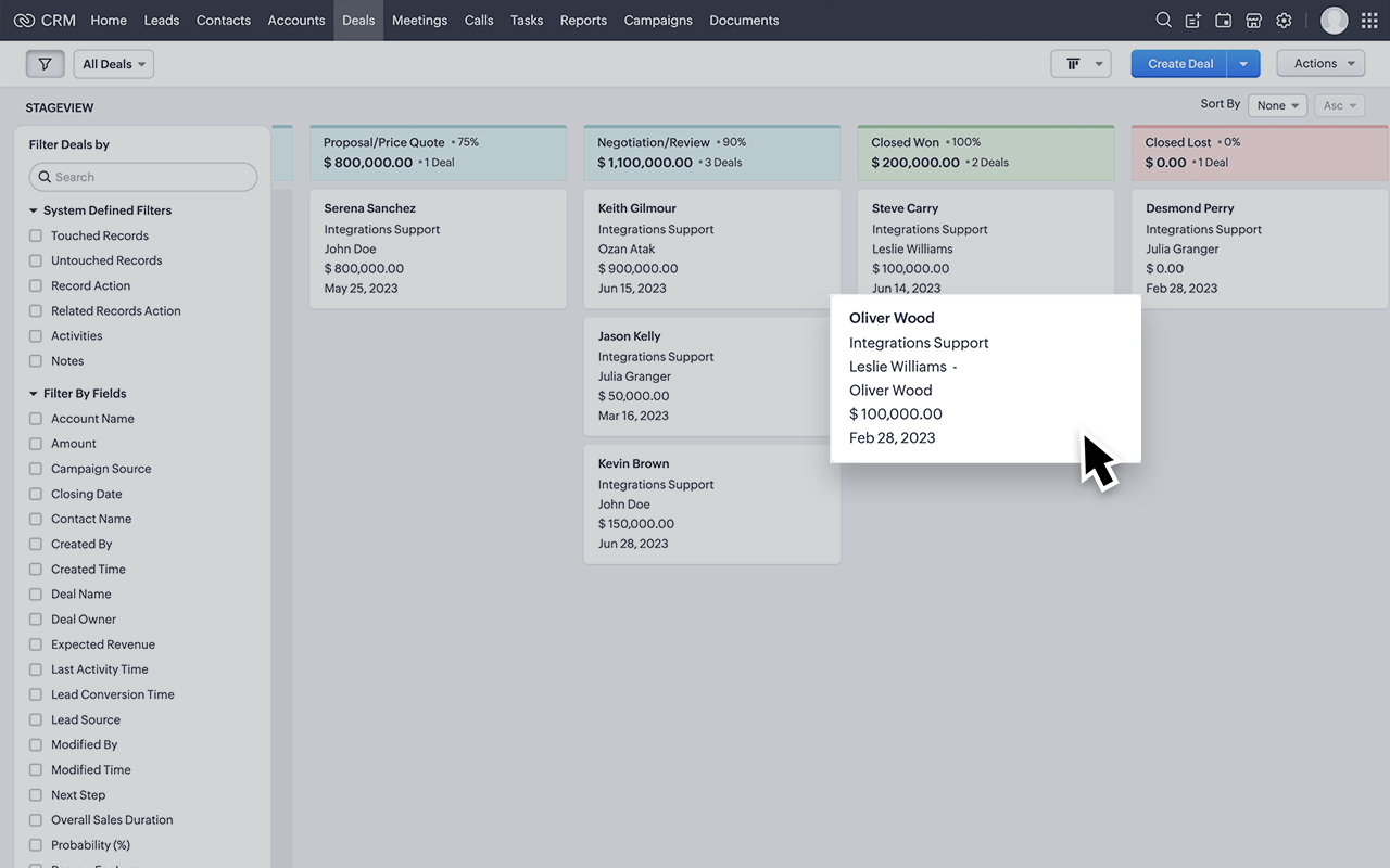 Zoho CRM Screenshot 4