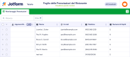 Foglio Delle Prenotazioni Del Ristorante Modello Tabelle Jotform