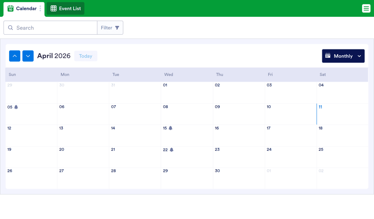 Fundraising Calendar Template Spreadsheet Template | Jotform