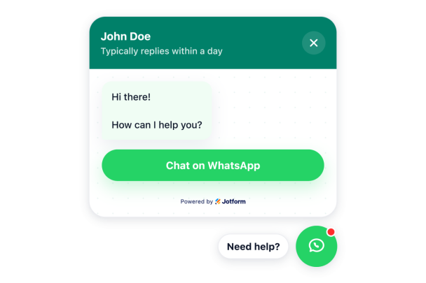 WhatsApp Chat Widget Features