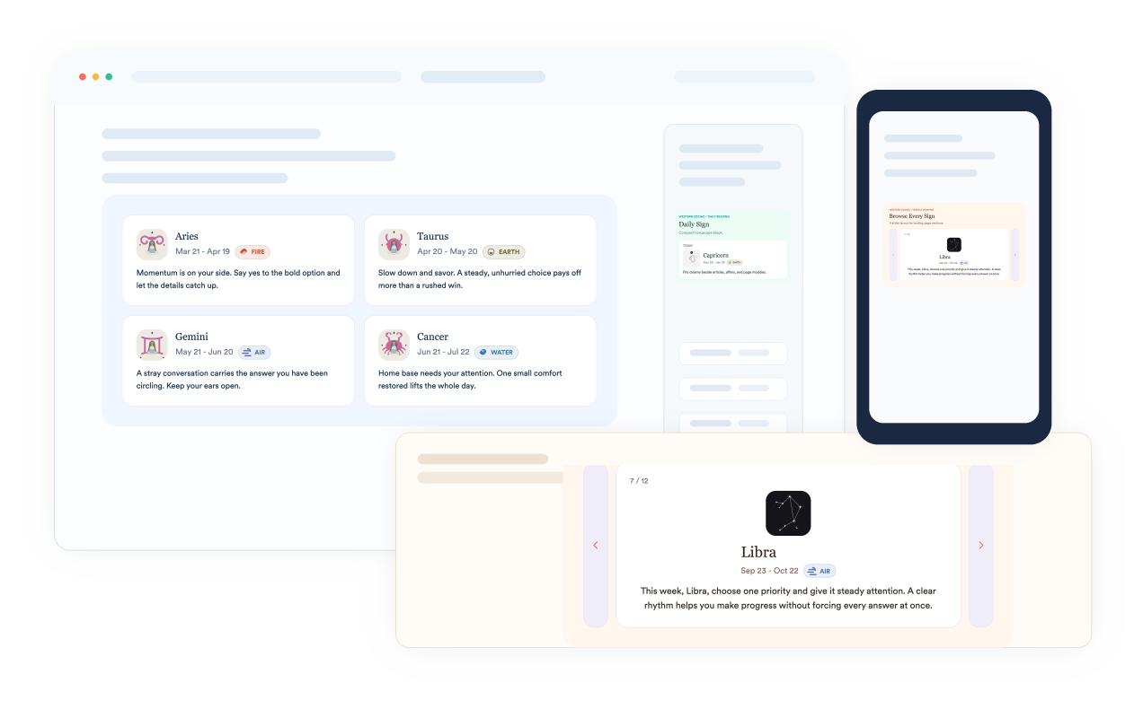 Fit seamlessly into any page