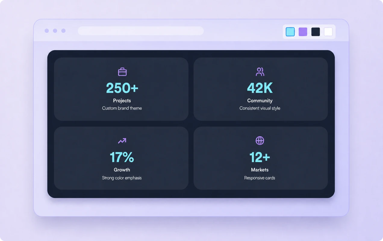 Match counters to your brand