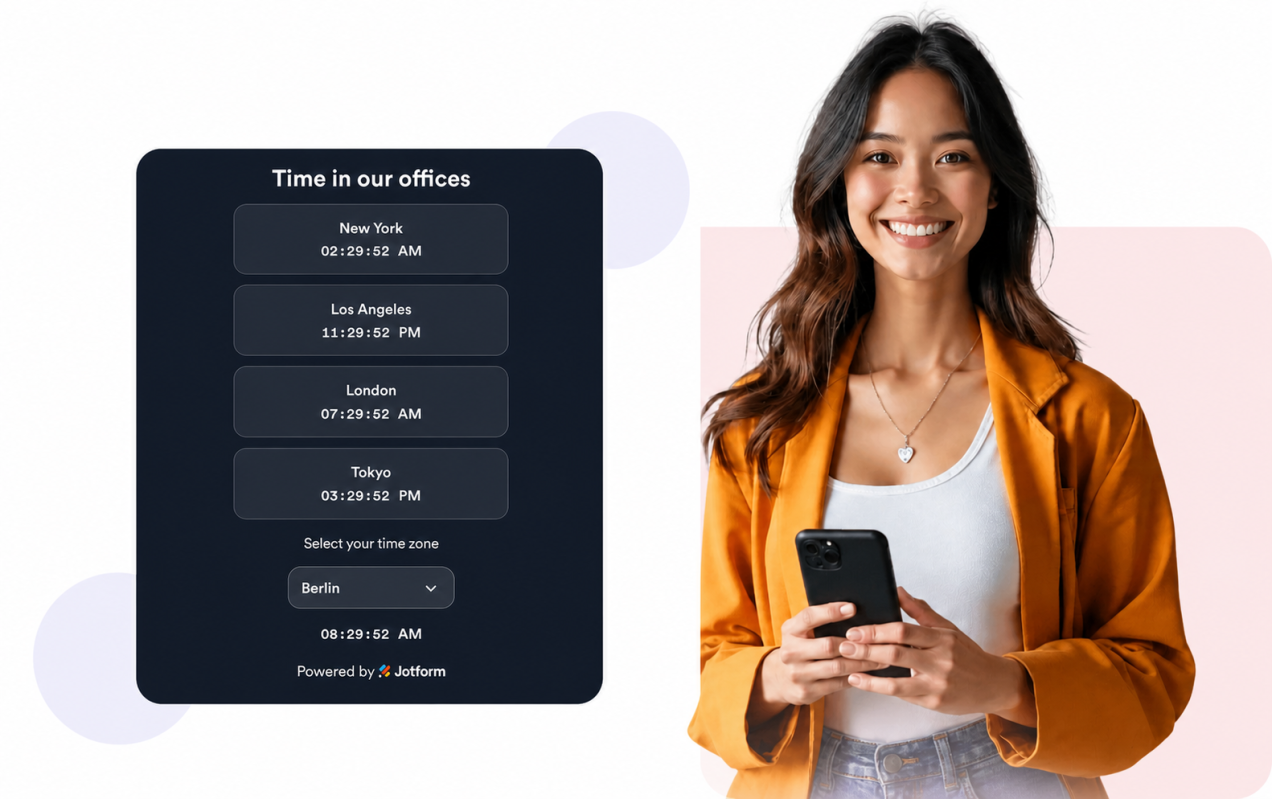 Show live times for multiple locations