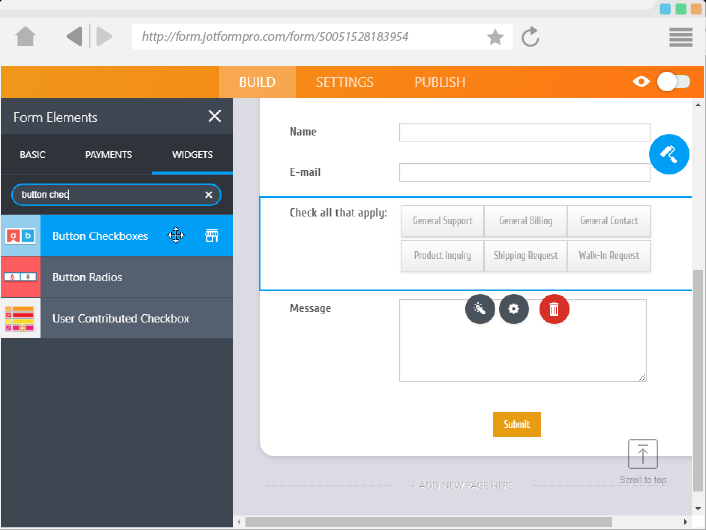 Button Checkboxes Screenshot 5