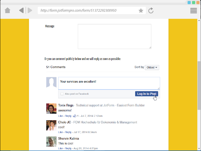 Facebook Comments Screenshot 3