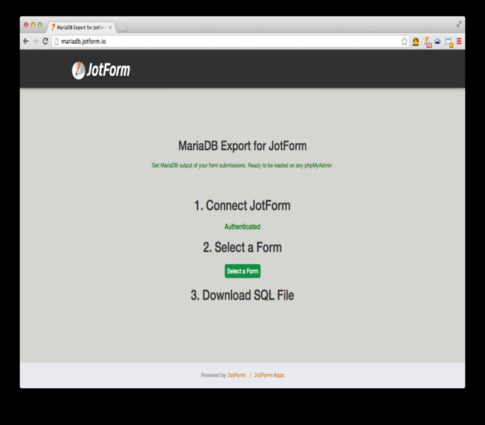 MariaDB Export Screenshot 4
