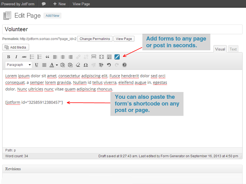 Form Generator for WordPress Screenshot 7