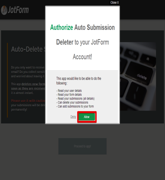 Auto Delete Submissions Screenshot 2
