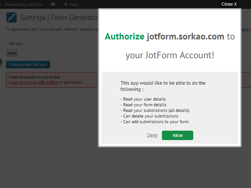 Form Generator for WordPress Screenshot 3