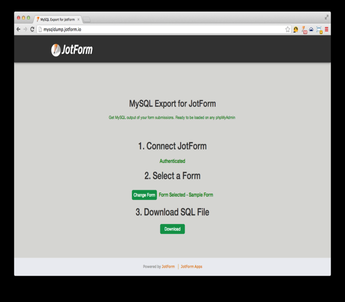 MySQL Export Screenshot 6