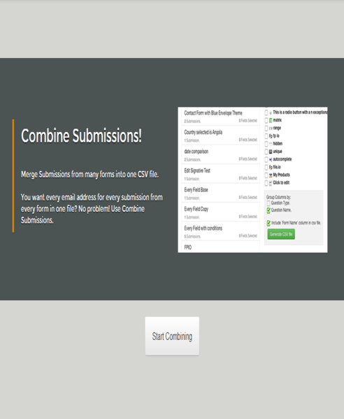 Combine Submissions Screenshot 1