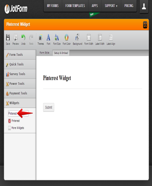 Pinterest Forme Pinterest - Form Widgets | Jotform