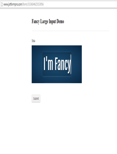 Fancy Large Input Screenshot 2