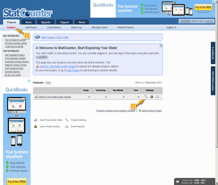 StatCounter Screenshot 2