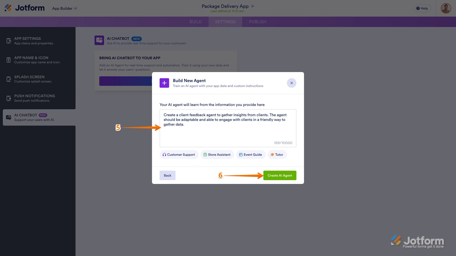 Yapay zeka sohbet çözümünüz hakkında bilgi Image 3 Screenshot 82