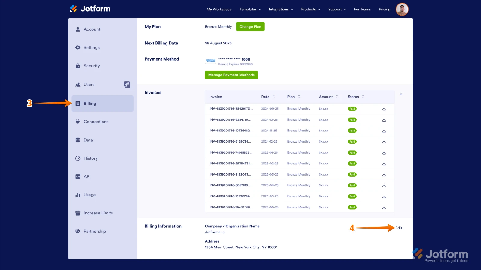 Account Management: Updating Contact Information to Pay Invoice Image 2 Screenshot 51