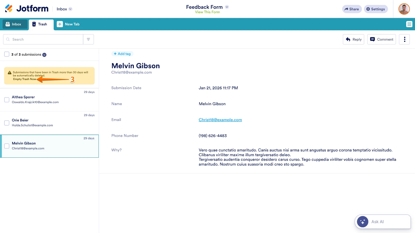 Papelera de informes enviados Image 2 Screenshot 51