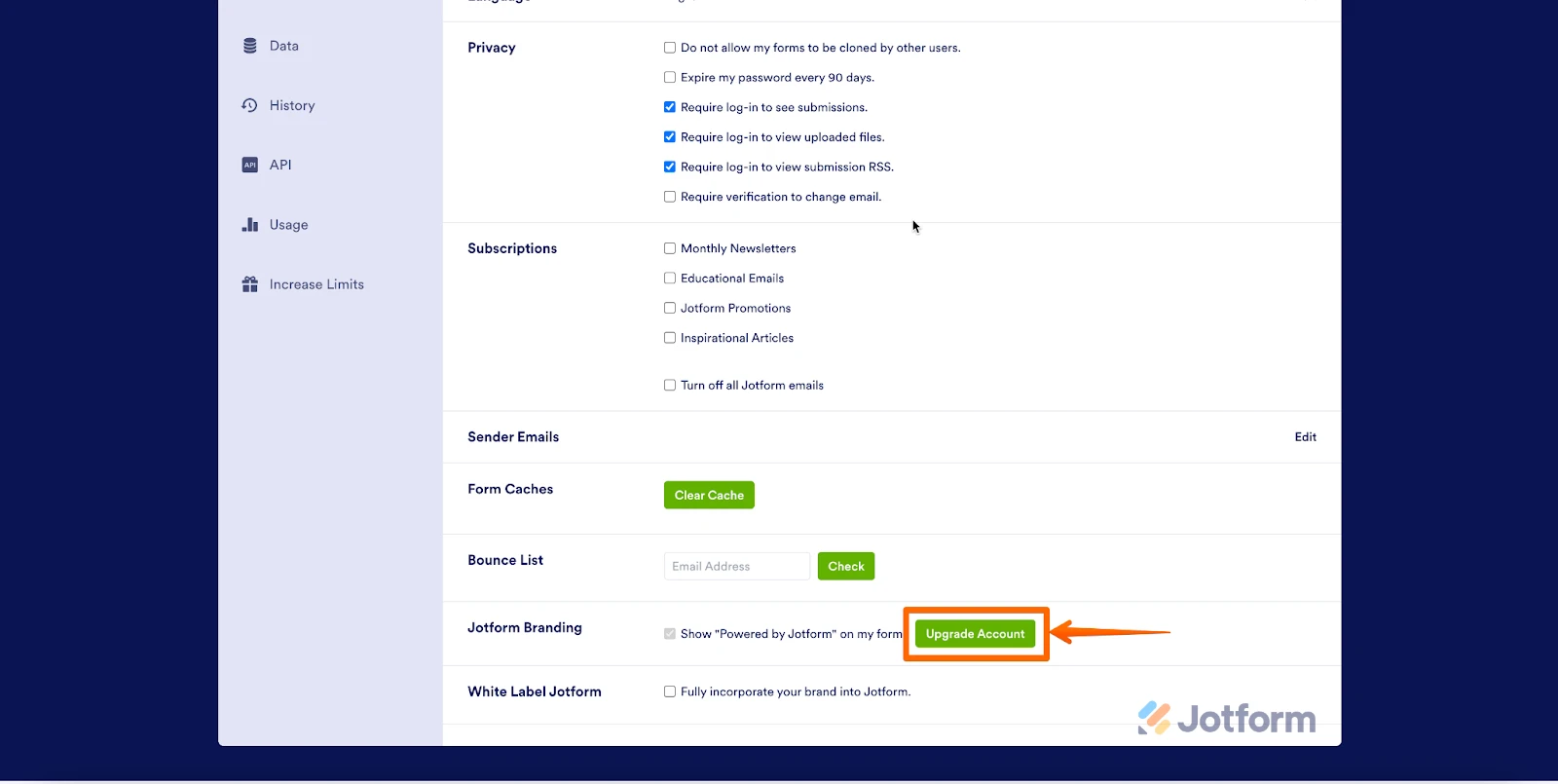 Jotform Branding: Removing it for Starter plan Users Image 2 Screenshot 41