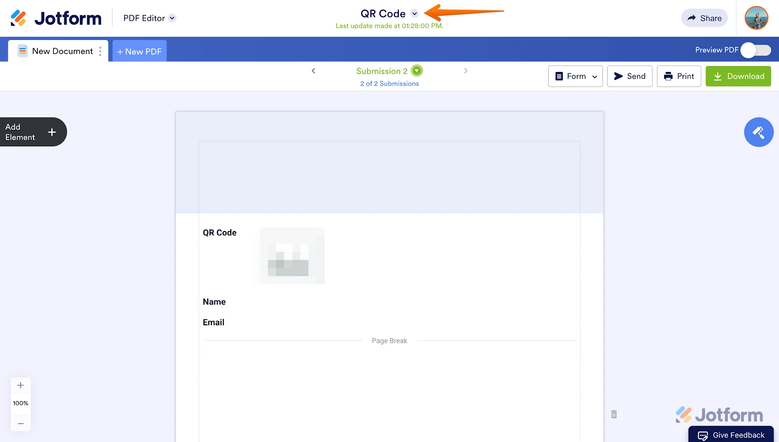 Form Heading Location Screenshot 10