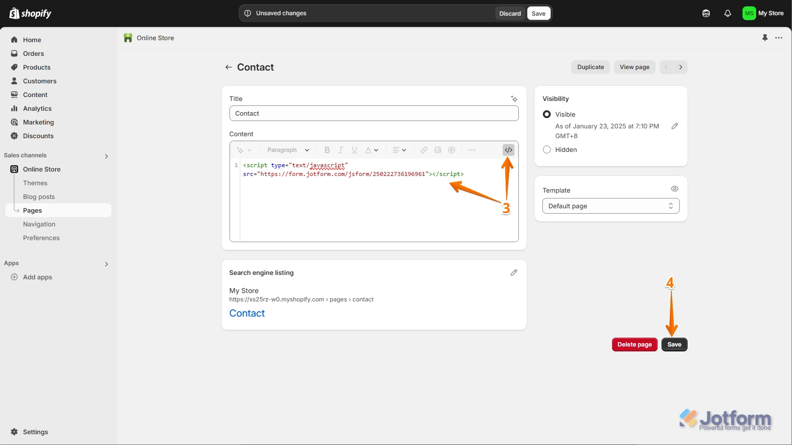 
Shopify Integration: Only Form to Fill Name Appears, Store Not Opening
Image-3