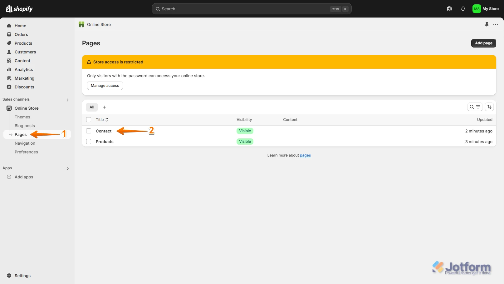 
Shopify Integration: Only Form to Fill Name Appears, Store Not Opening
Image-2