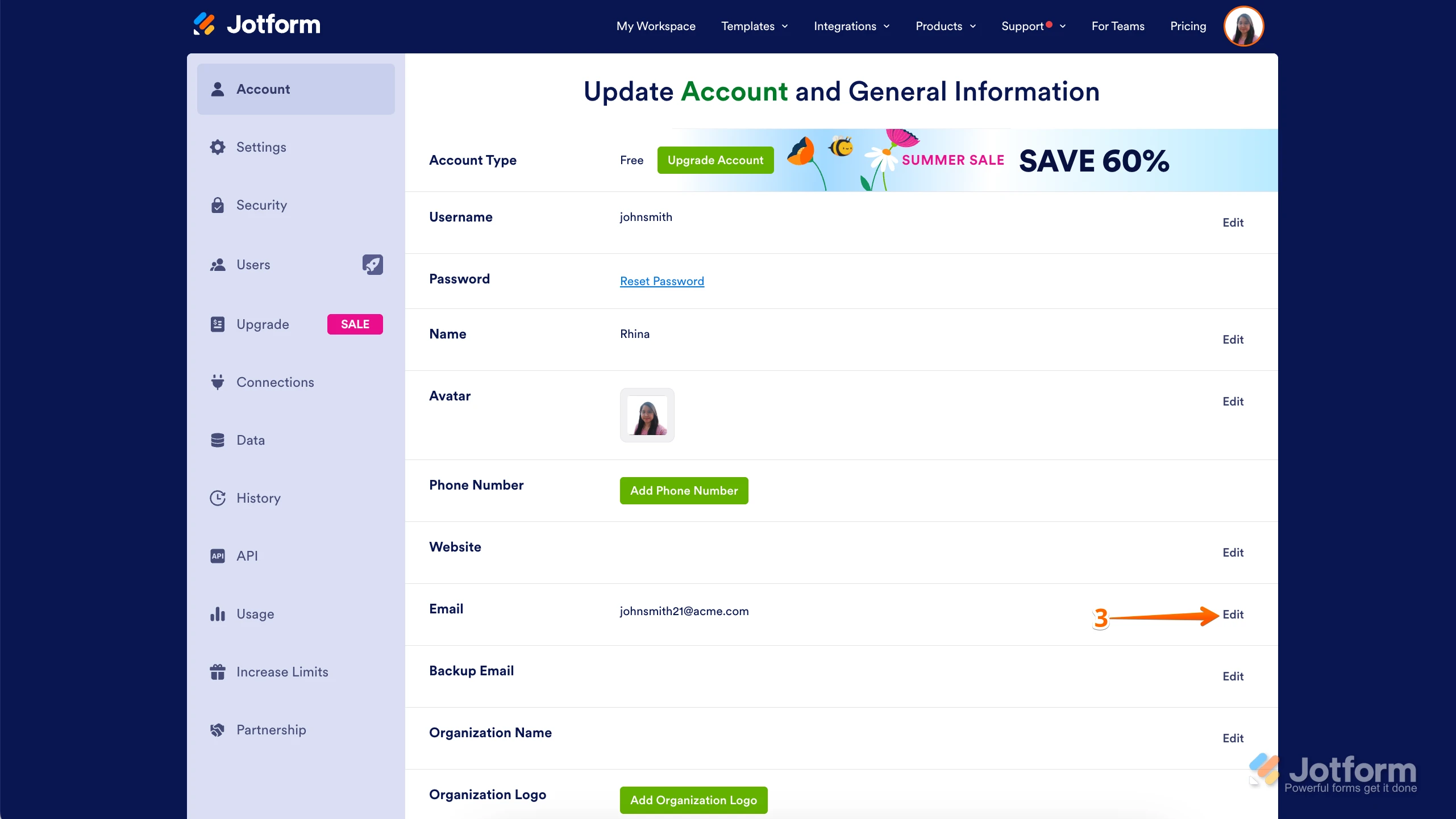 Not receiving verification email to change account email address Image 2 Screenshot 61