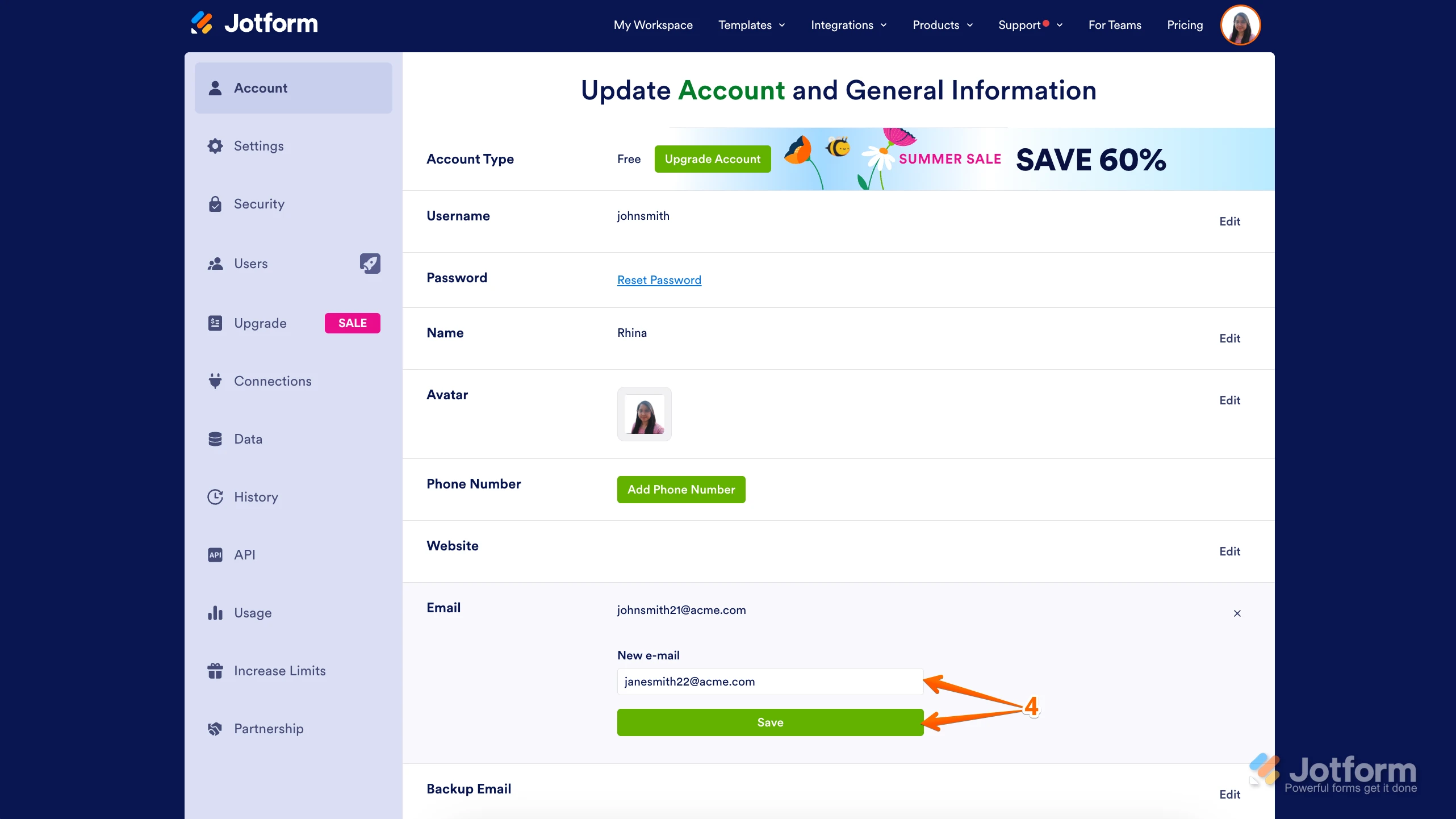 Not receiving verification email to change account email address Image 3 Screenshot 72