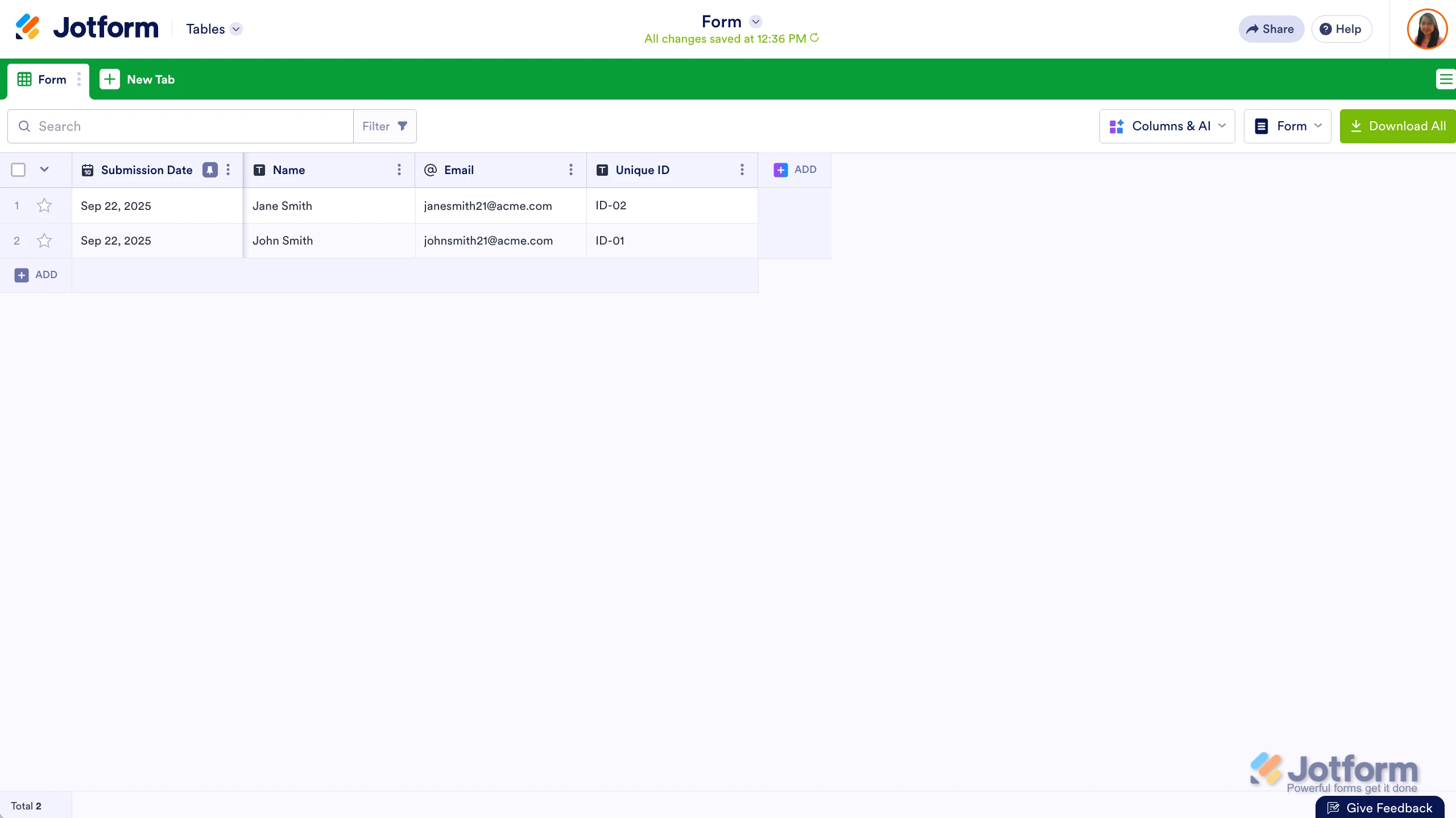 How to set up Unique ID field in the App Screenshot 41