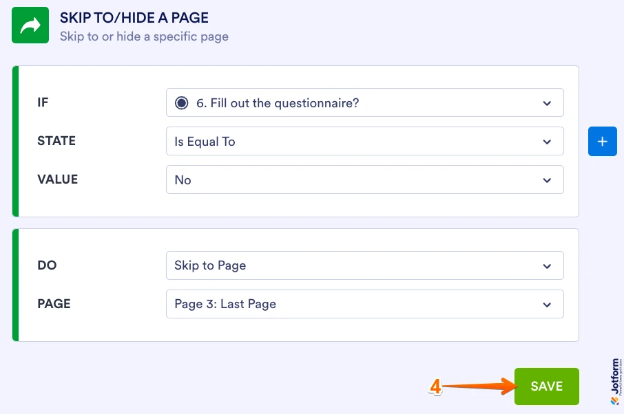 Condition setup example Screenshot 21