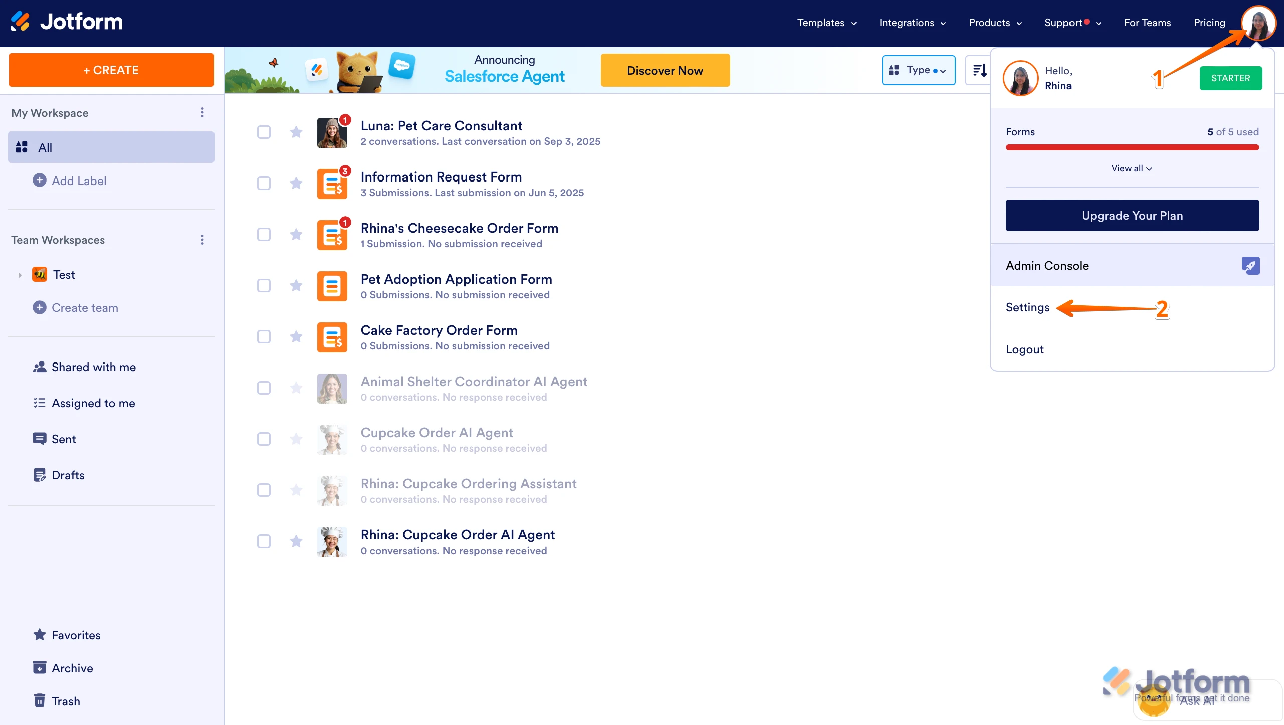 Account Settings Screenshot 10