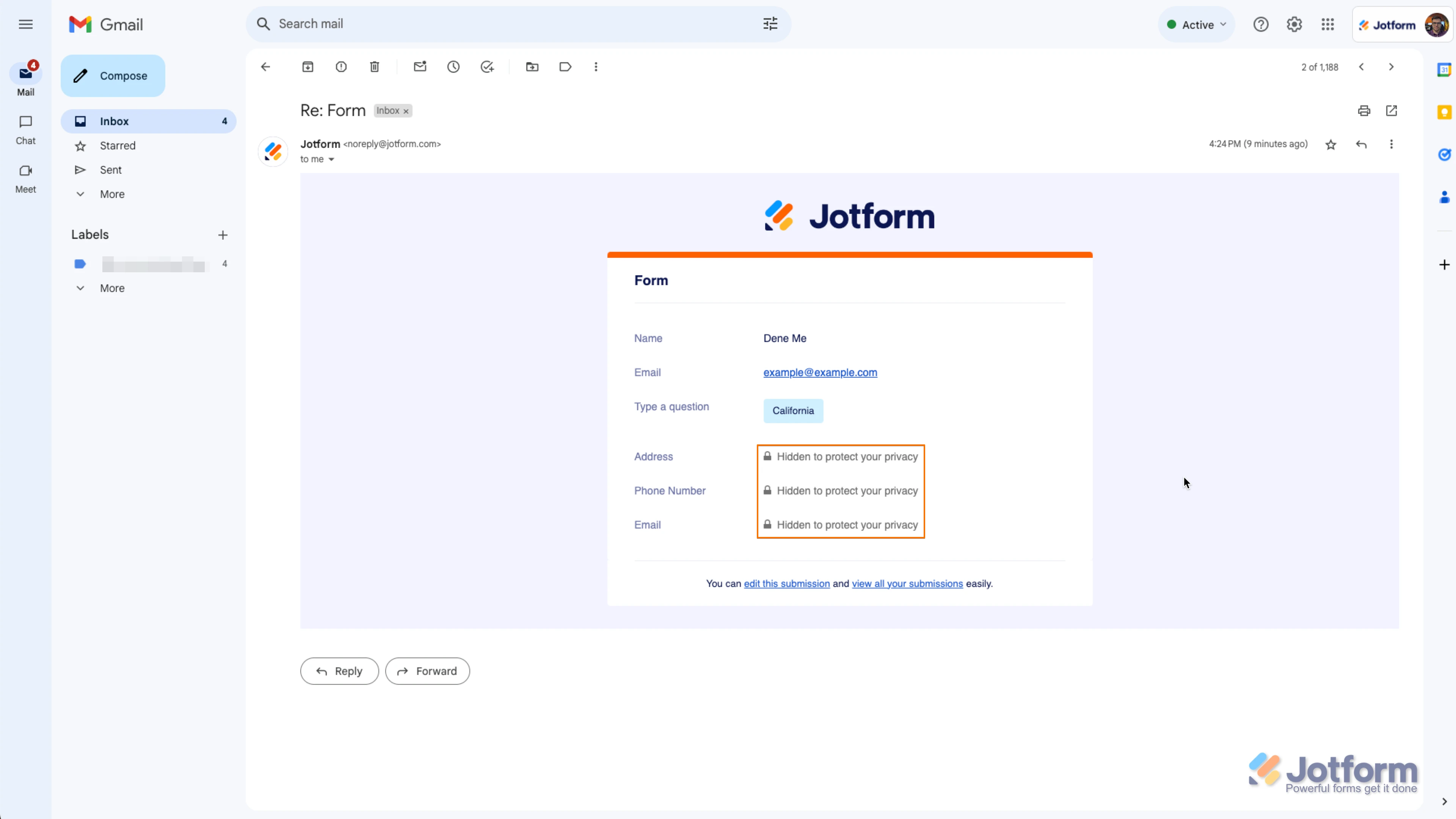 HIPAA Compliance: Disabling the PHI on Form Fields to Show in the Emails Image 2 Screenshot 41