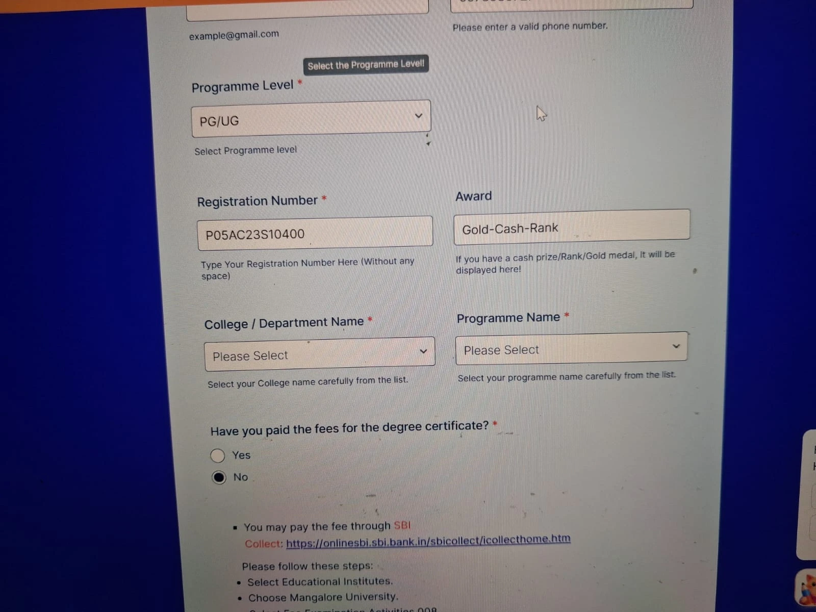 Auto populate Prize Name from Registration Number in Form Image 1 Screenshot 40