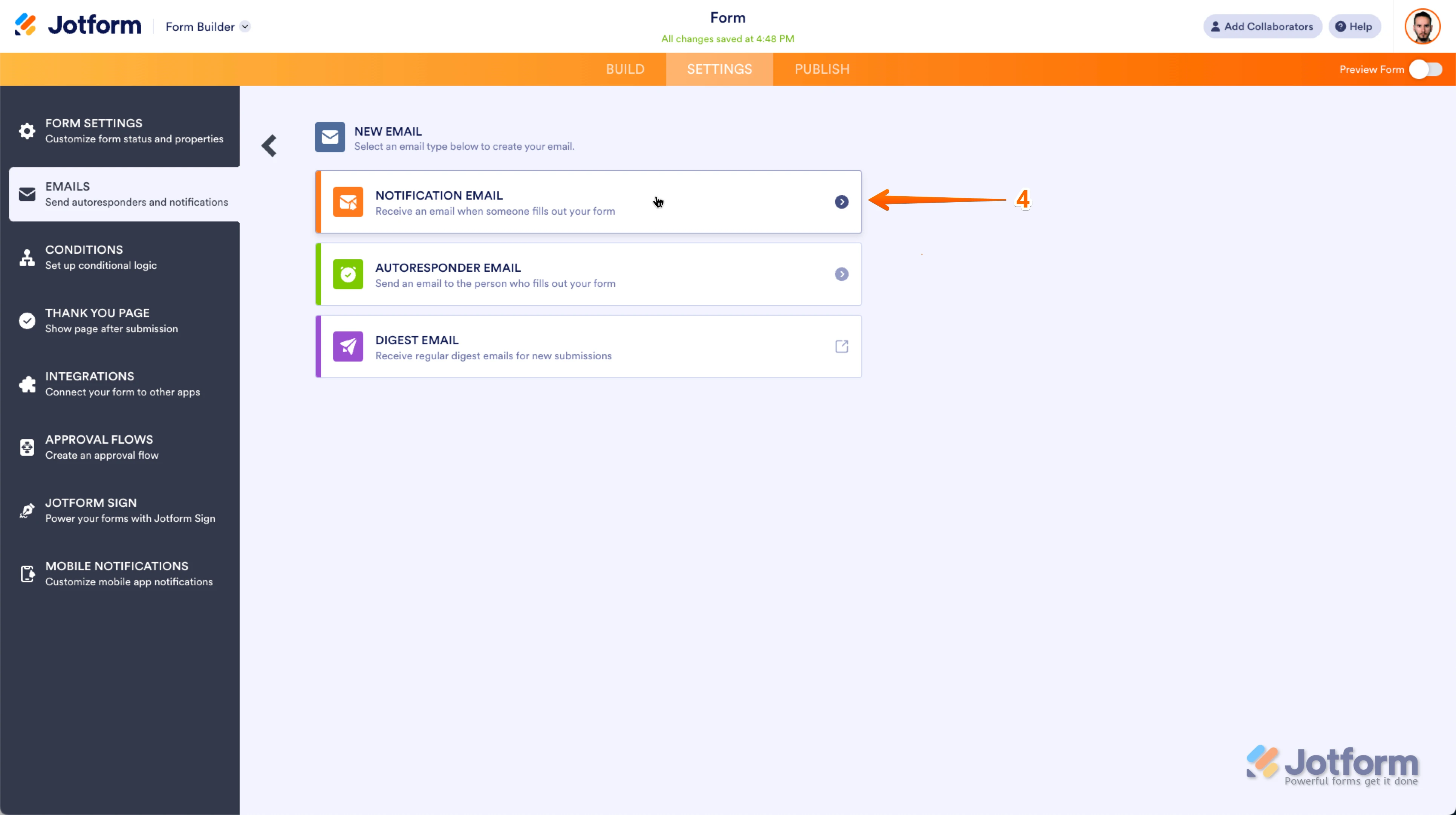 How to set up notification email Image 2 Screenshot 51