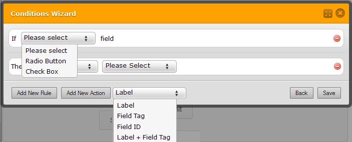 Is there an option to choose fields per their field ID, instead of label in conditions? Image 1 Screenshot 50
