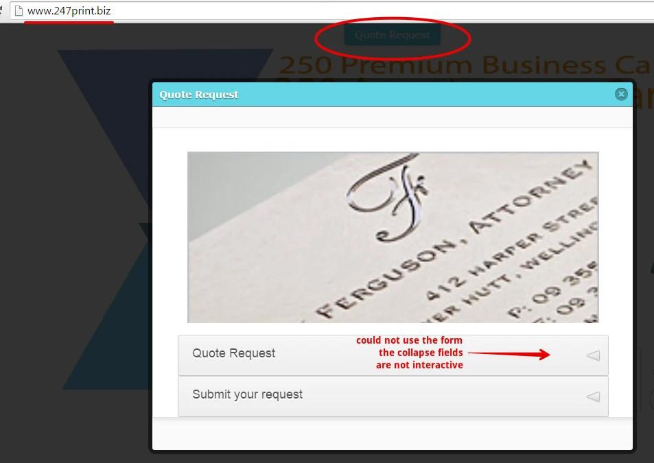 Dual Feedback Form is not display on my website Image 1 Screenshot 30