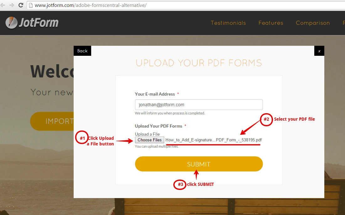 Jotform Import/Convert PDF form not working ? Image 1 Screenshot 30