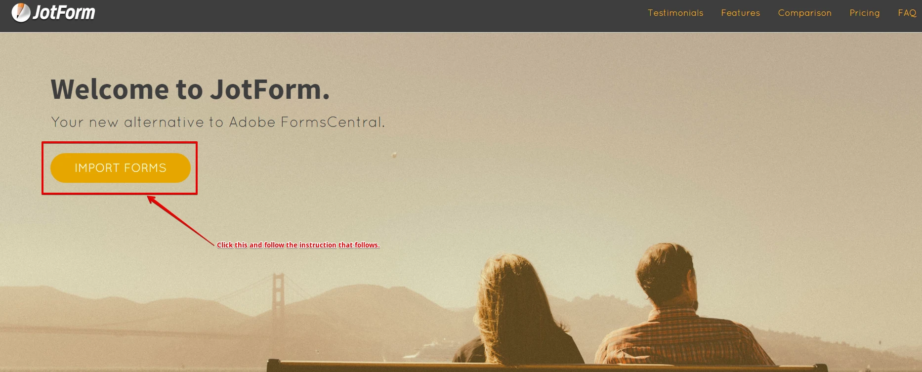 How to import a single form from Adobe FormsCentral to Jotform? Image 1 Screenshot 30