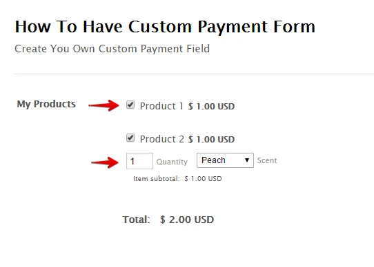 How do I separate the PayPal options throughout my form? Image 1 Screenshot 20