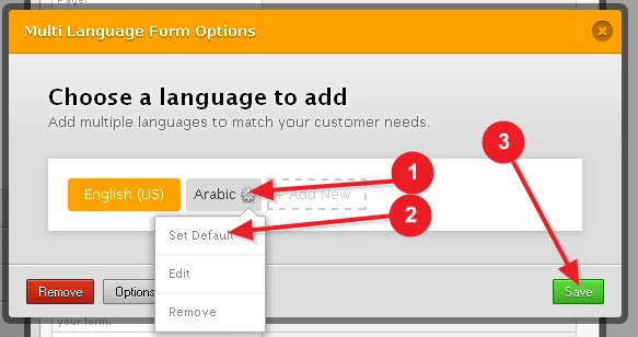 How to translate a form into Arabic Image 4 Screenshot 93