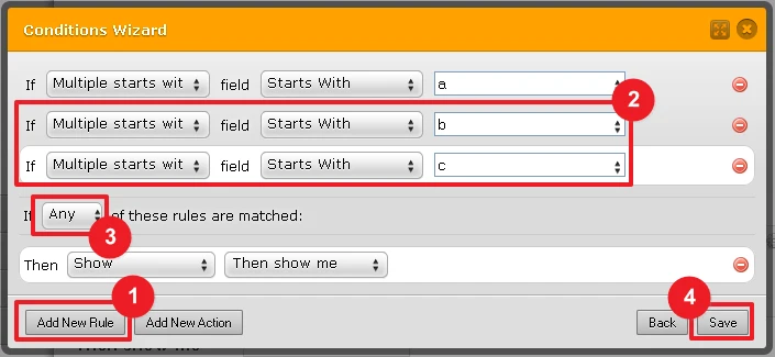 Allow multiple comma separated values in the STARTS WITH condition Screenshot 20
