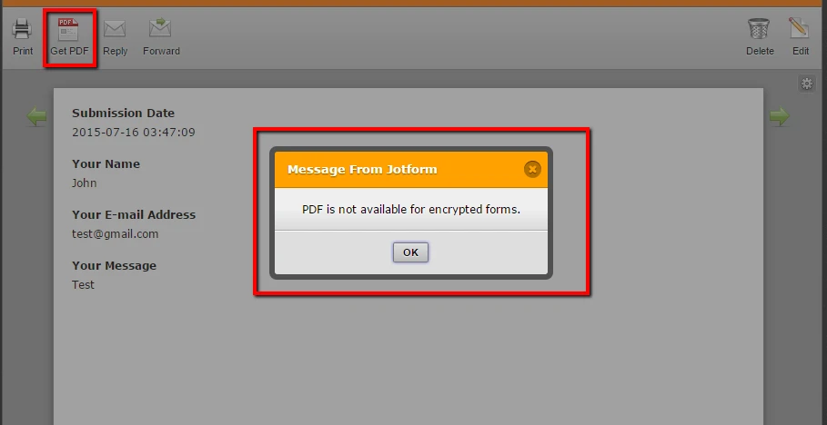 Encrypted forms: Not able to export encrypted data to excel Image 1 Screenshot 30