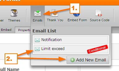 Request for feature to have Email alert when the Form is Disabled due to Form Limits being met Image 2 Screenshot 61