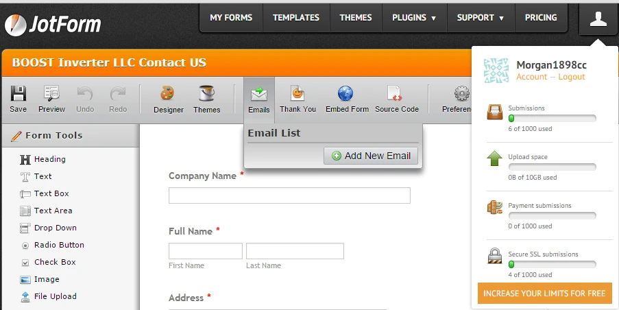My forms are not sending to my email they are sending to my jotform control panel Image 1 Screenshot 40