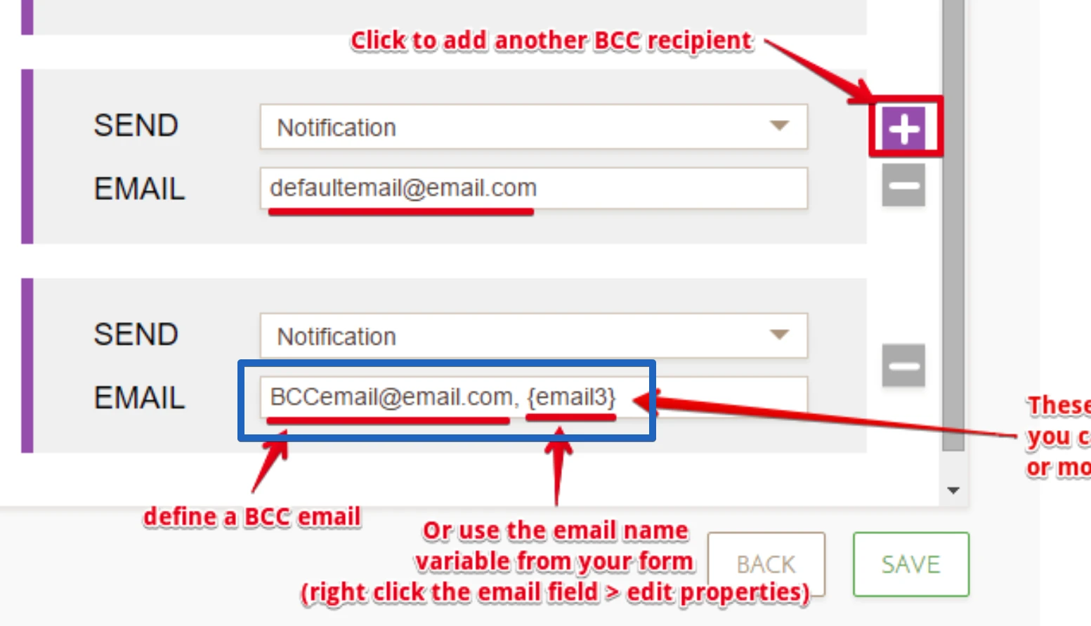 How can I add a BCC to an Auto Responder Email? Image 1 Screenshot 20