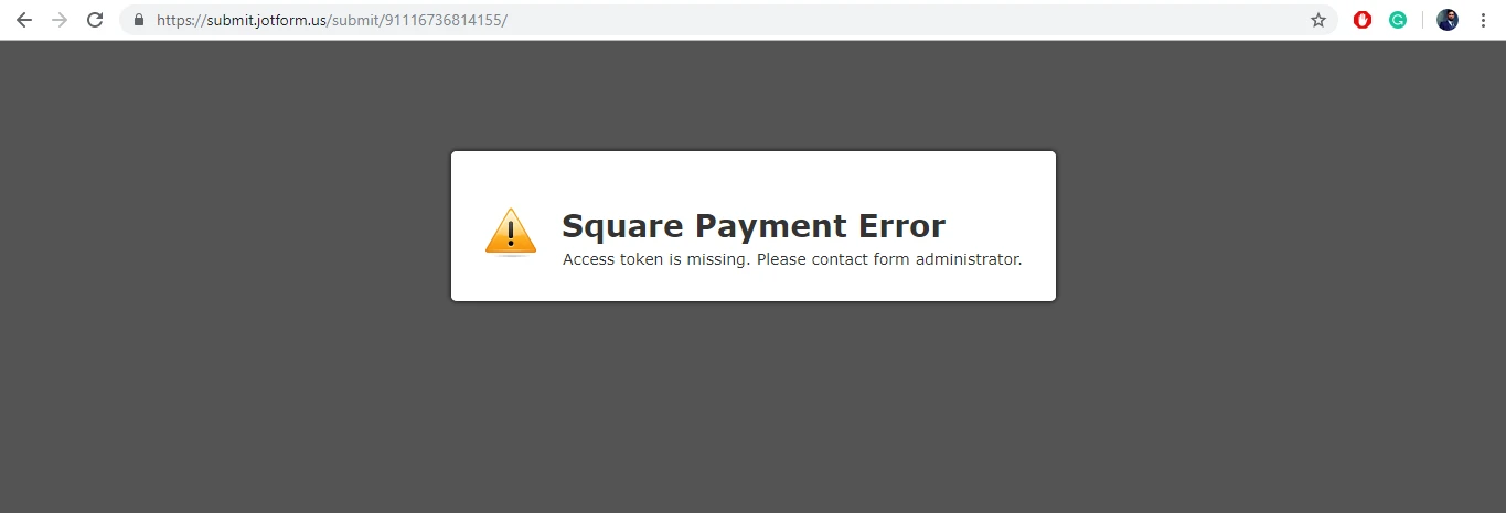 Square access tokens has expired Image 10