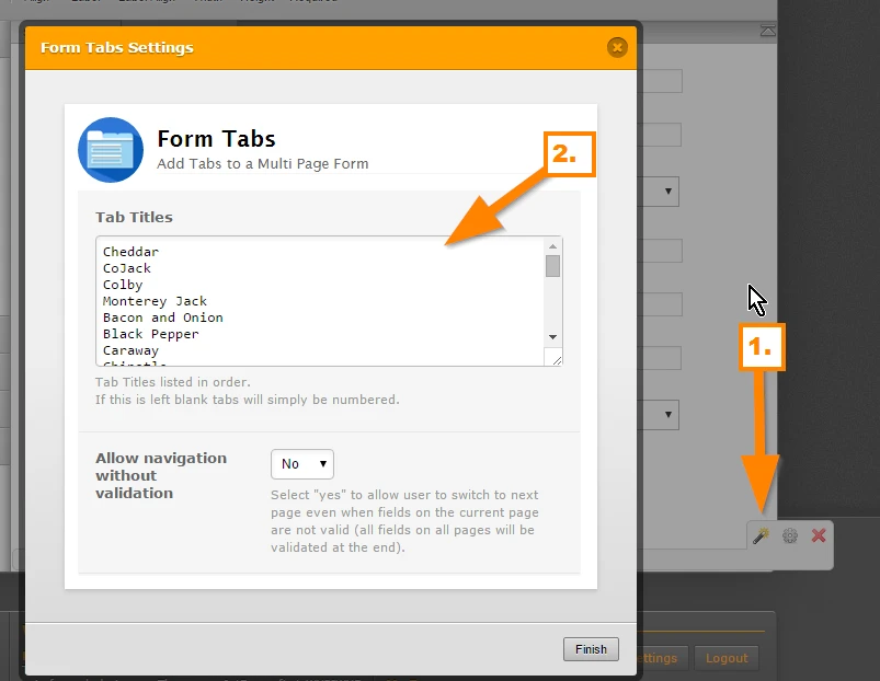 Form Tabs widget: Not jumping at the correct tab/page and takes time to ...